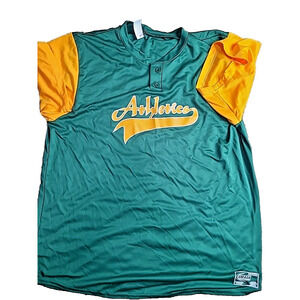 Oakland A's Shirt Mens XL Green Short Sleeve Lightweight Smash Athletics
